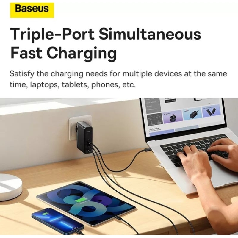 New]Bộ sạc BASEUS GaN2 120W ,GaN5 140W