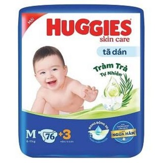 Tã dán huggies size m76/l68/xl62 mẫu mới
