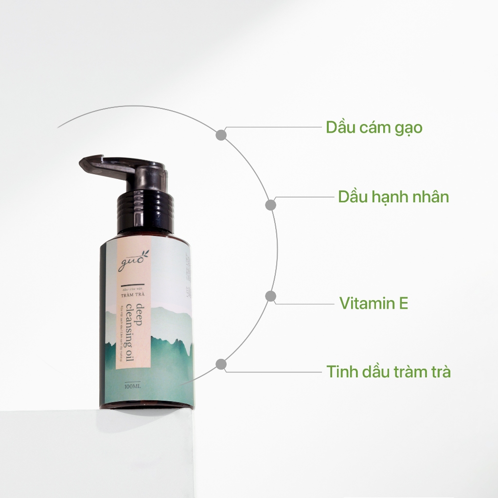 Dầu Rửa Mặt Tẩy Trang Tràm Trà GUO - Deep Cleansing Oil 100ml