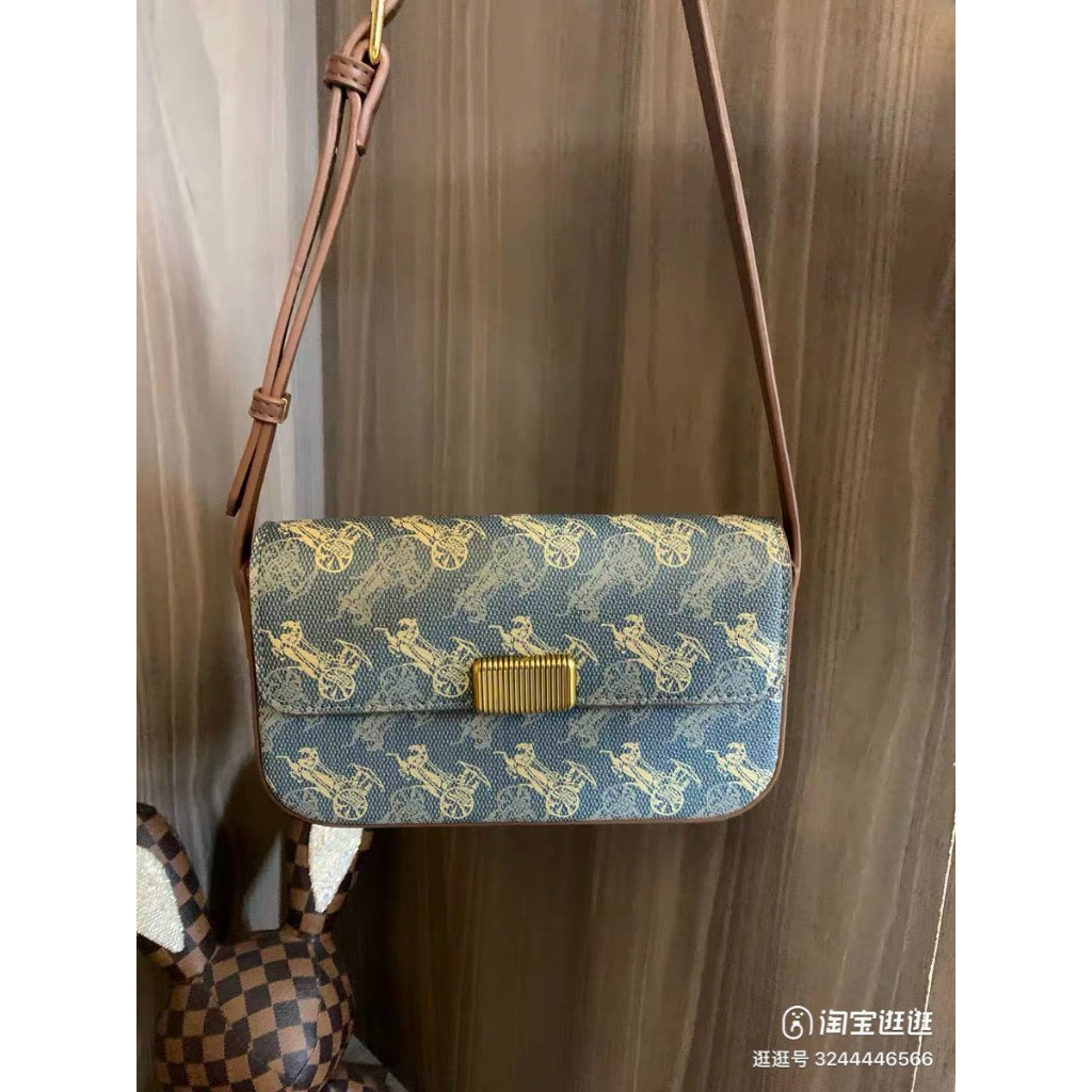 Túi đeo chéo vintage sz 20cm cặp nách cực sang