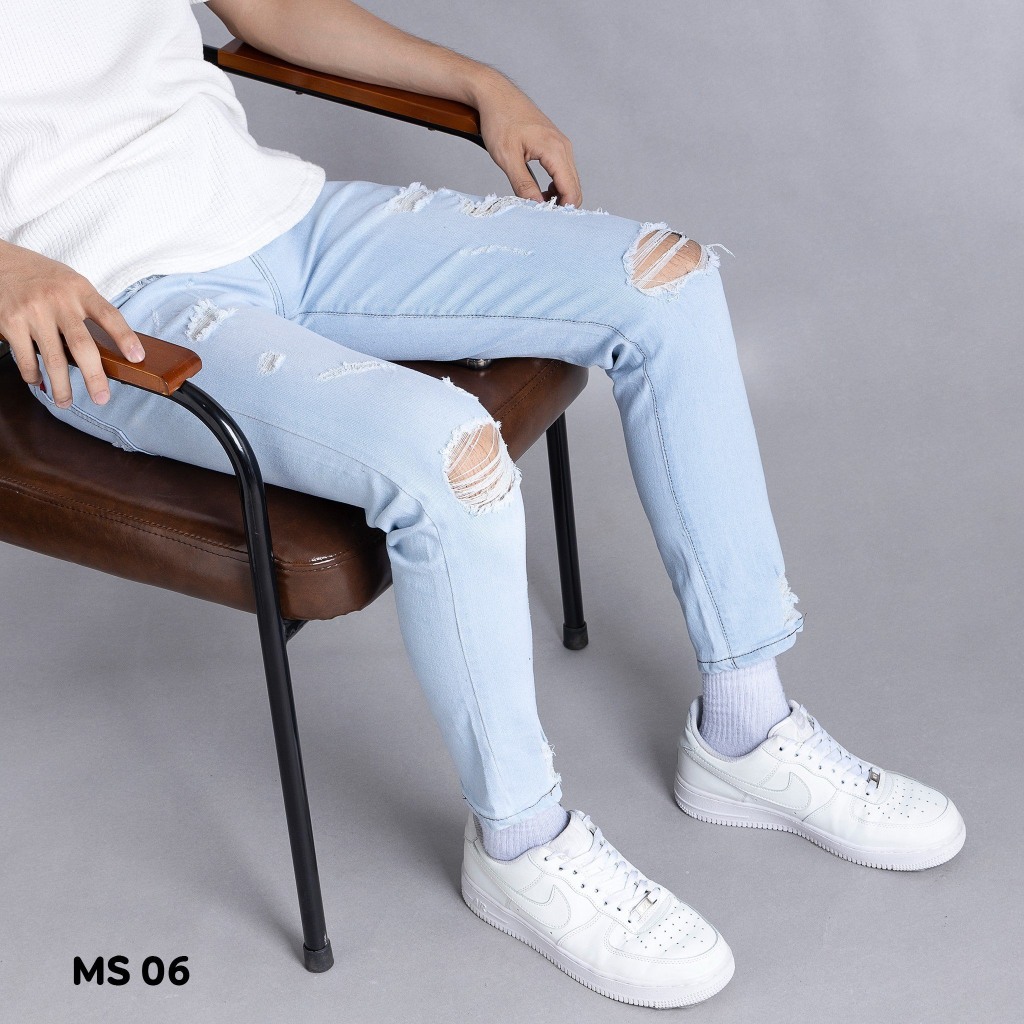 Quần jean nam rách cao cấp mẫu mới nhất hiện nay hàng chuẩn shop NNH8888 en19