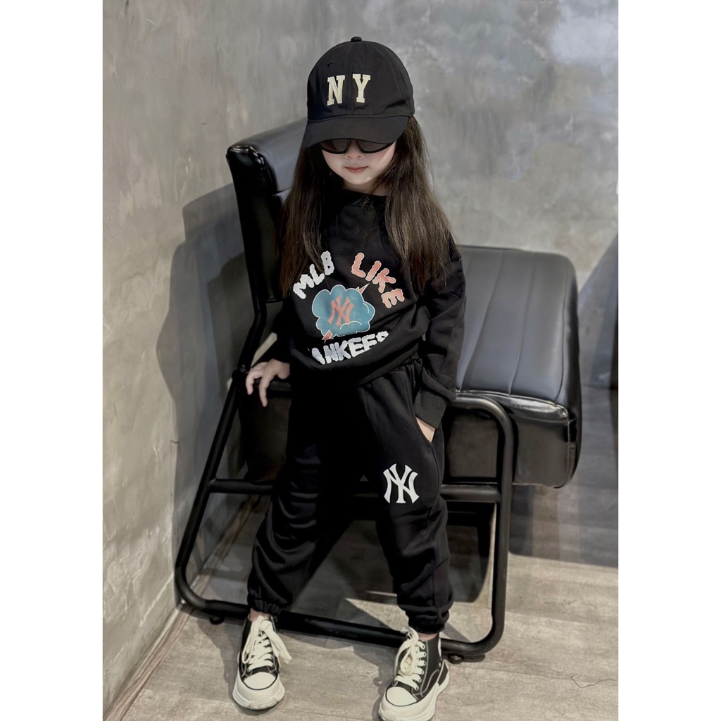 Bộ nỉ dài cho bé,áo swter kèm quần dài cho bé trai,bé gái ,unisex TABA Kids