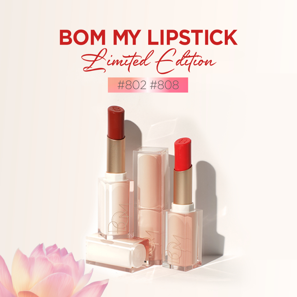 [Limited Edition] Son BOM My Lipstick 802 & 808