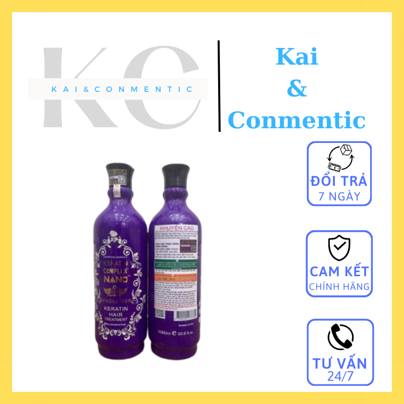 Kem hấp ủ tóc phục hồi Keratin Complex Nano chai 1000ml. HÀNG CHÍNH HÃNG