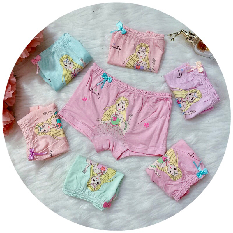 Quần chíp bé gái, quần lót bé gái xinh xắn, 100% cotton thoáng khí, co giãn đàn hồi tốt TE3