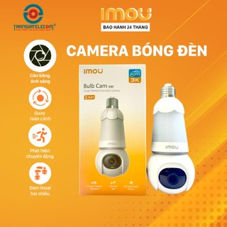 Camera WIFI Bóng Đèn IMOU S6DP 3MP/5MP Xoay 360, Đàm Thoại - TRANGIATELECOM