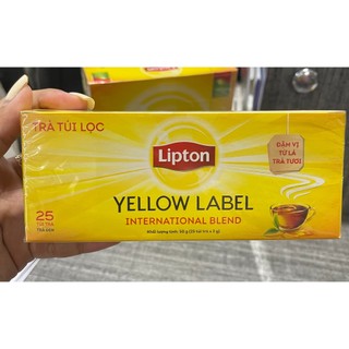 Trà lipton nhãn vàng - hộp 25 túi - hộp 100 túi