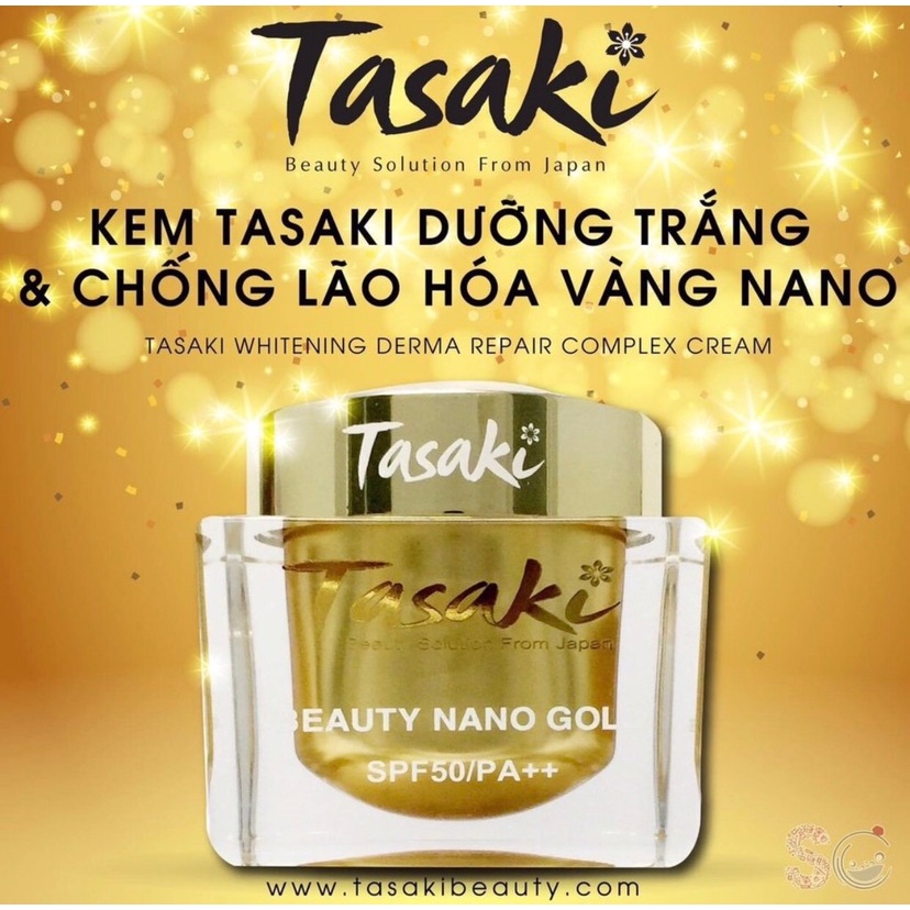 Kem Dưỡng Trắng Và Chống Lão Hóa Nano Vàng TASAKI Whitening Derma Repair Complex Cream 25g