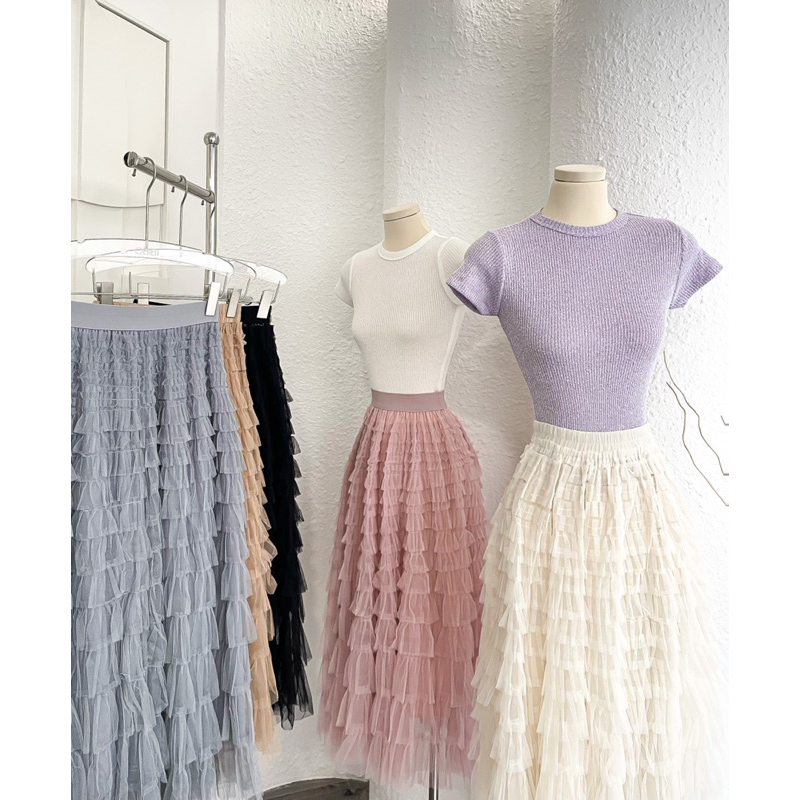 Áo thun trơn gân body