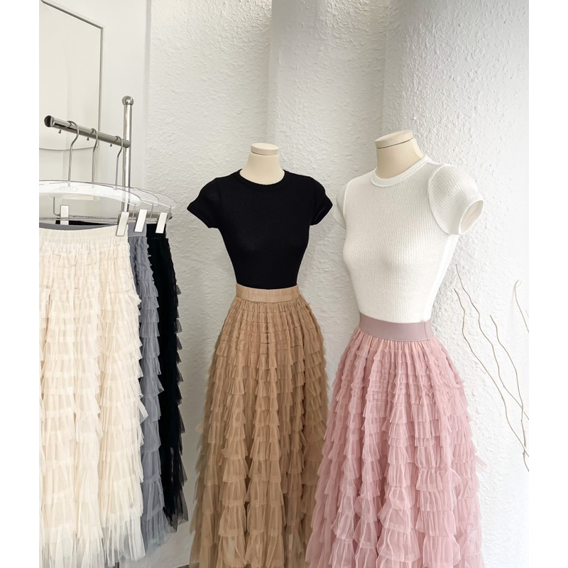 Áo thun trơn gân body