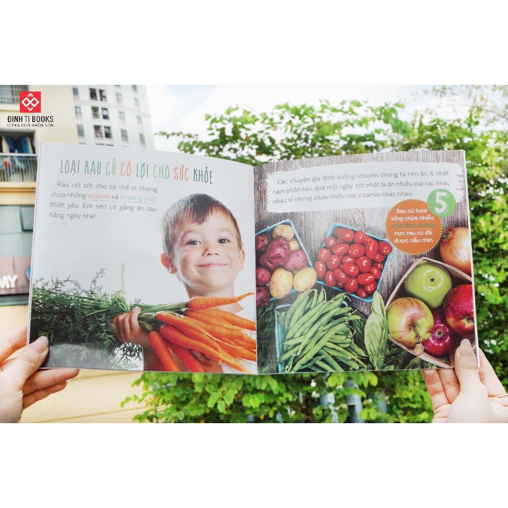 Sách - Healthy eating - Ăn uống lành mạnh combo 6 tập - Đinh Tị Books phát hành