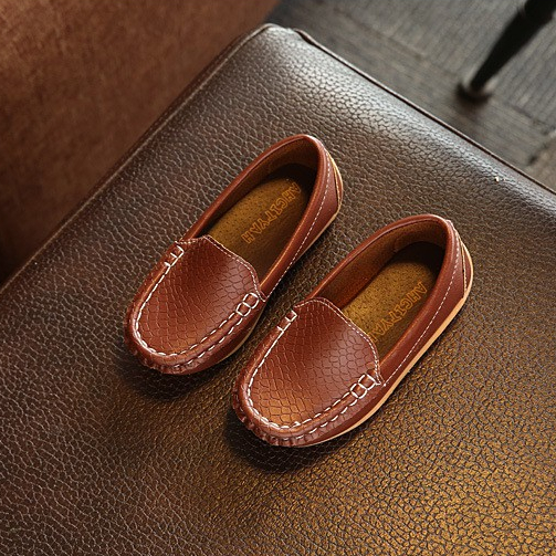 LƯỜI TRƠN MỚI MÃ A1 - giầy lười cho bé tra và bé gái từ 1-15 tuổi size 29 màu đen