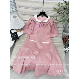 Váy dạ cổ 2 tầng sm