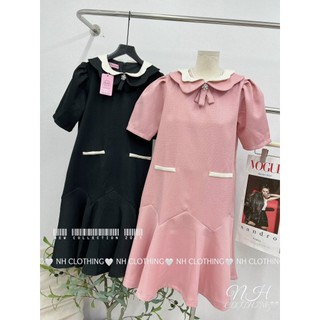 Váy dạ cổ 2 tầng sm
