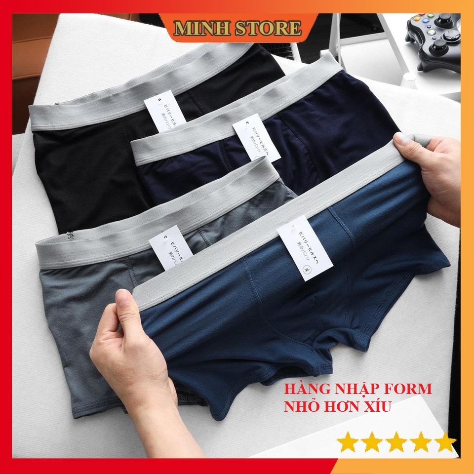 Quần Lót Nam Boxer thun lạnh cao cấp,Quần Sịp Đùi Nam co dãn 4 chiều chất liệu cotton siêu kháng khuẩn SD07