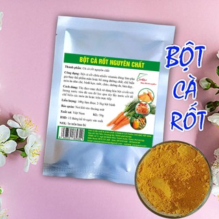 Bột cà rốt nguyên chất hữu cơ sấy lạnh 50g