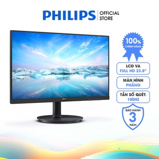 [Mã ICBFRI300 giảm 10% đơn 250K] Màn hình Philips 241V8LB/74 24 inch I VA LCD I 100MHz I 4ms I Bảo hành 3 năm