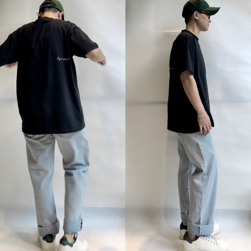 QUẦN JEANS SUÔNG ỐNG RỘNG_XANH - COMFORT JEANS'S KN