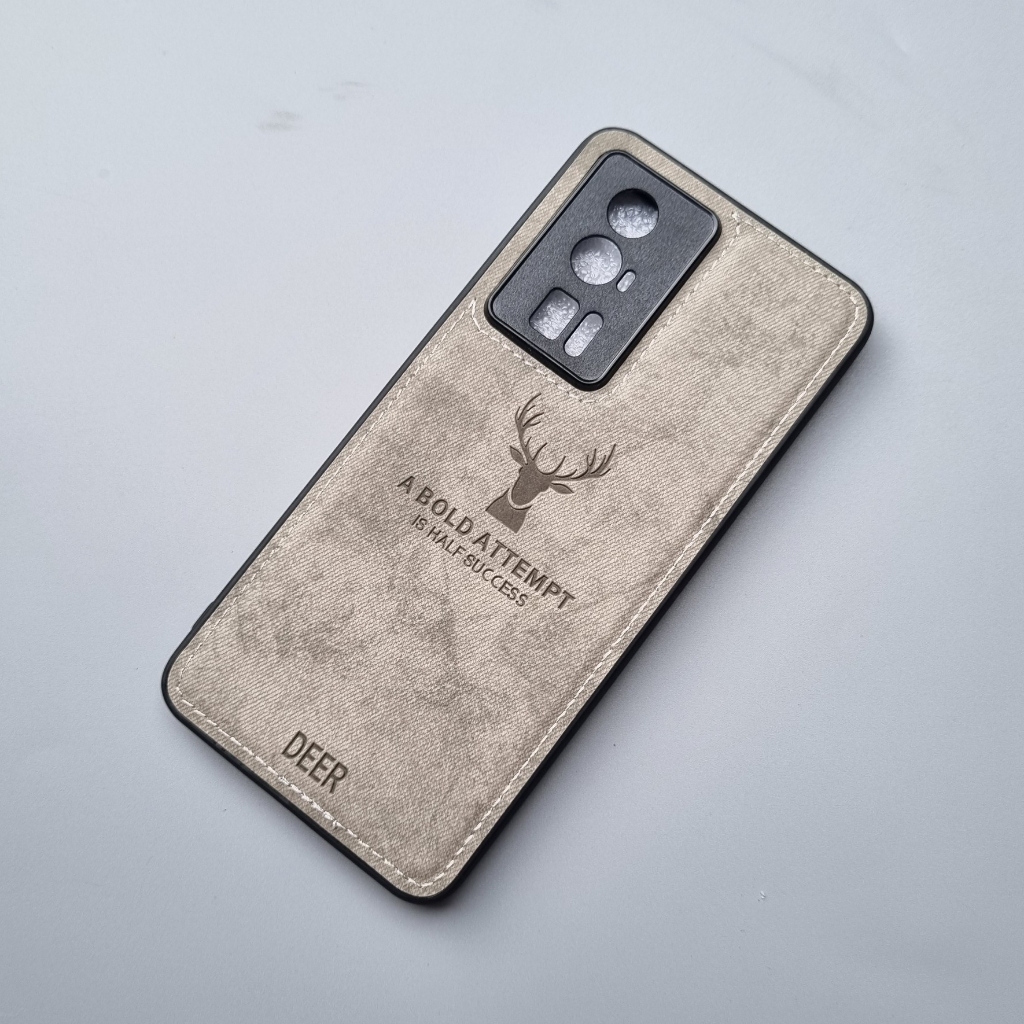 Ốp lưng vải bò Xiaomi Redmi K60 K60 pro hoạ tiết huơu