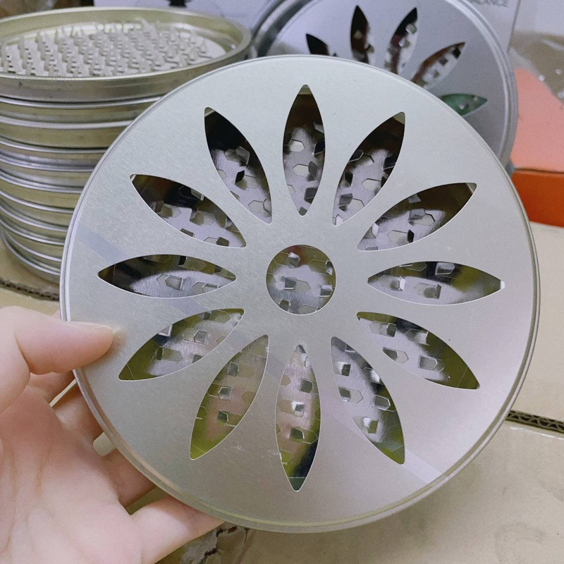 Hộp Đựng Nhang Muỗi,Gạt Tàn Cao Cấp Bằng Thép Không Gỉ Có Nắp An Toàn