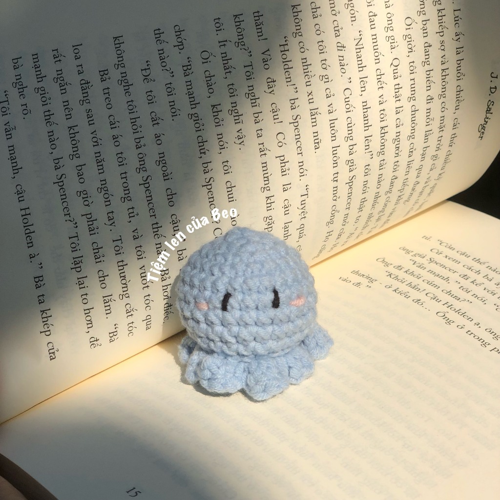 MÓC KHÓA LEN BẠCH TUỘC CUTE