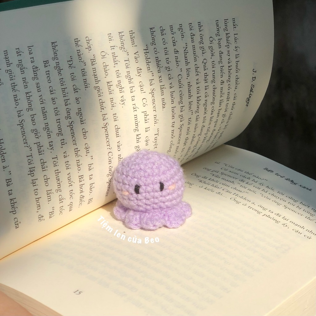 MÓC KHÓA LEN BẠCH TUỘC CUTE