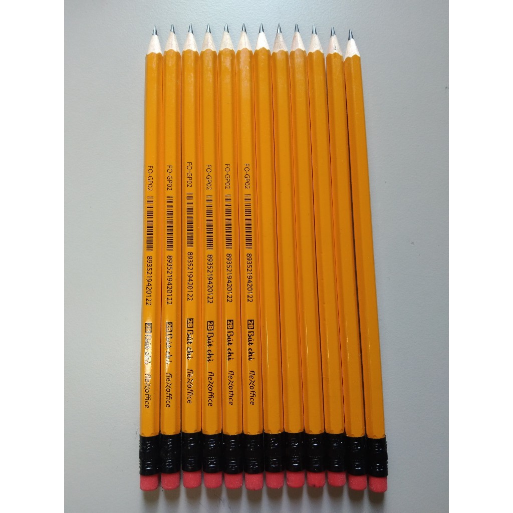 COMBO 12 BÚT CHÌ GỖ 2B FO - GP02