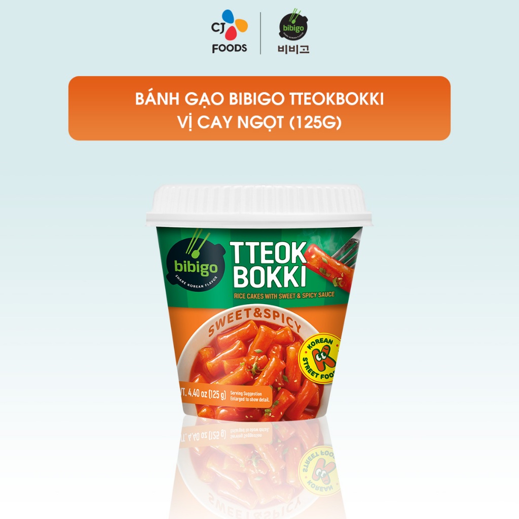 Bánh gạo Tteokbokki Hàn Quốc Bibigo vị Phô mai/ Cay/ Cay ngọt