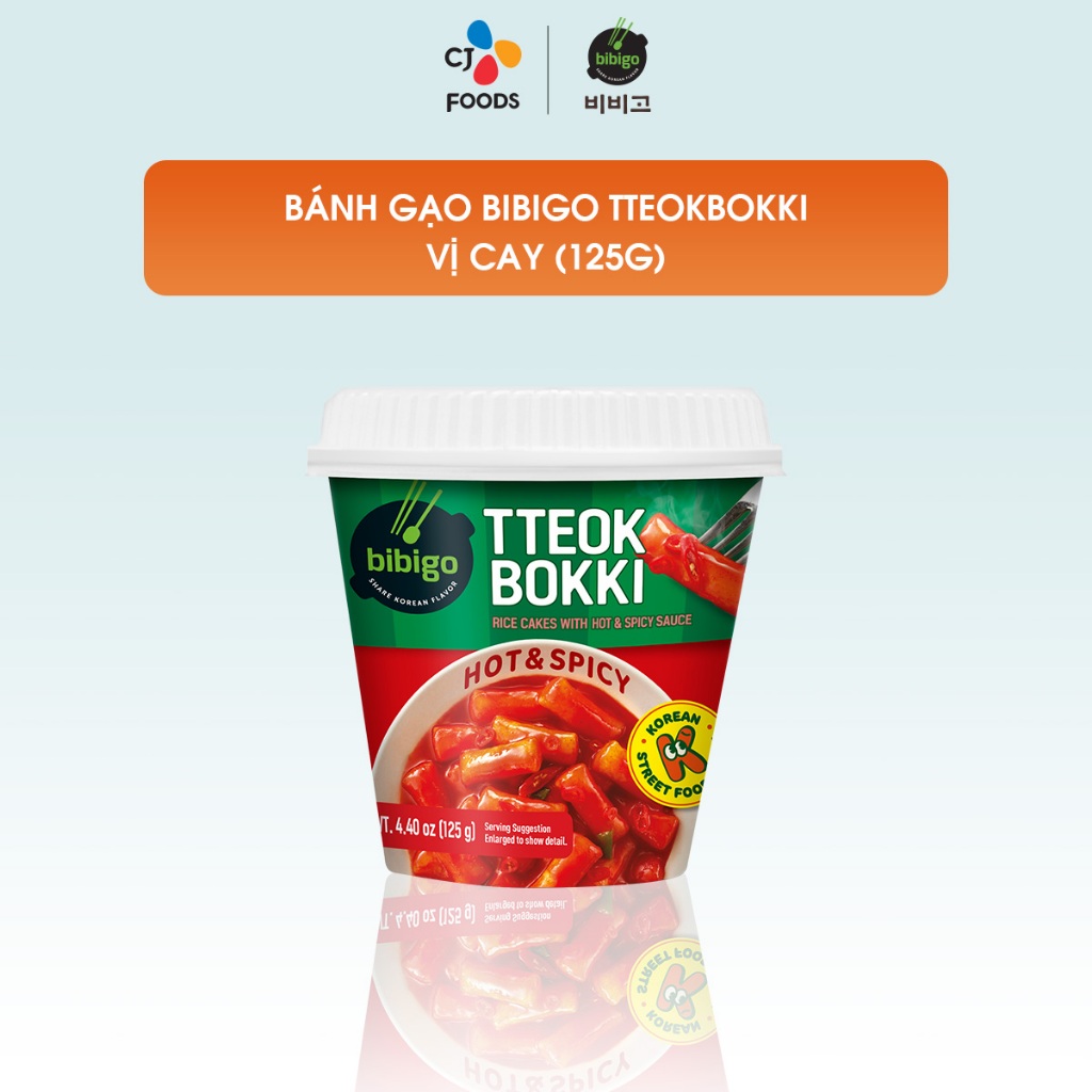 Bánh gạo Tteokbokki Hàn Quốc Bibigo vị Phô mai/ Cay/ Cay ngọt