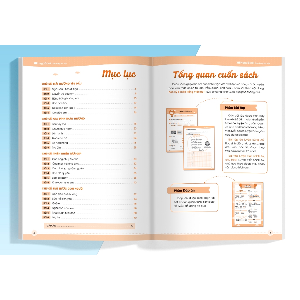 Sách Combo Vở luyện viết chính tả (âm - vần - đoạn - chữ hoa - dấu thanh) lớp 1 (2 cuốn)  - MGB