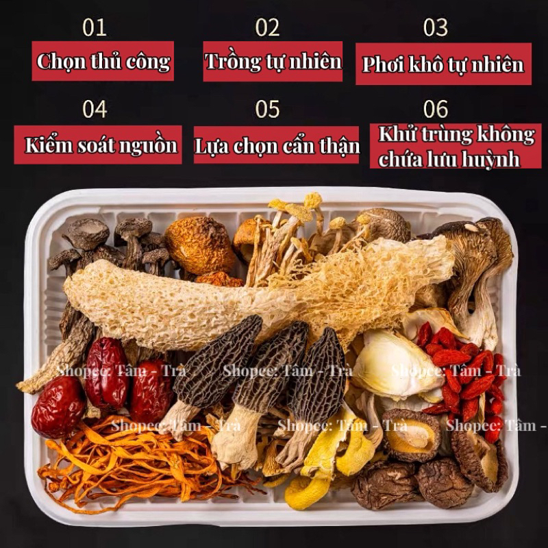 🍲 Gói hầm tiềm canh lẩu nấm Vân Nam 50g 🌱