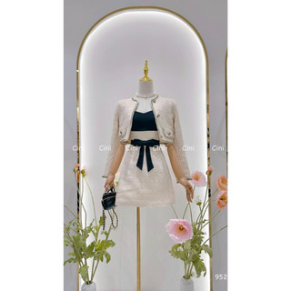 Set dạ nơ ngực đen