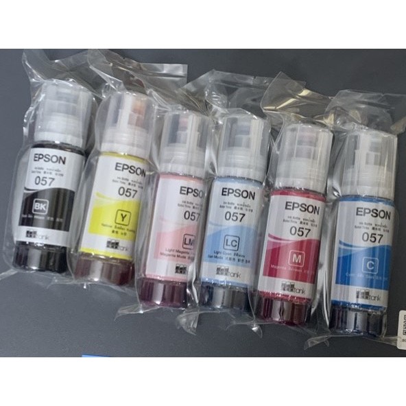 Bộ mực jin 057 - Mực in epson L8050/L18050  - Mực zin theo máy tặng kèm bán nguyên