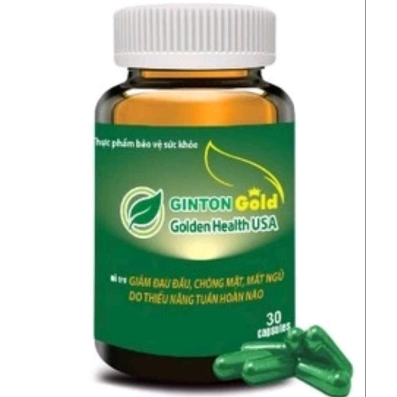 Hoạt huyết dưỡng não GINTON GOLD chai 30 viên