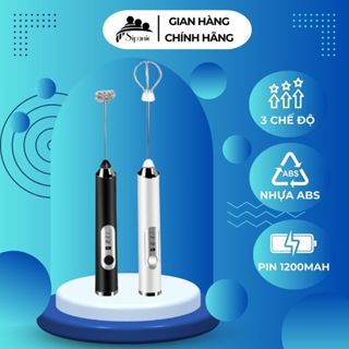Máy đánh bọt cà phê, SIPANIC đánh trứng mini cầm tay 3 chế độ pin sạc tiện lợi