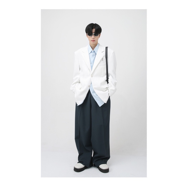 Áo Blazer Nam Nữ From Rộng Dáng Unisex, Thời Trang Hàn Quốc
