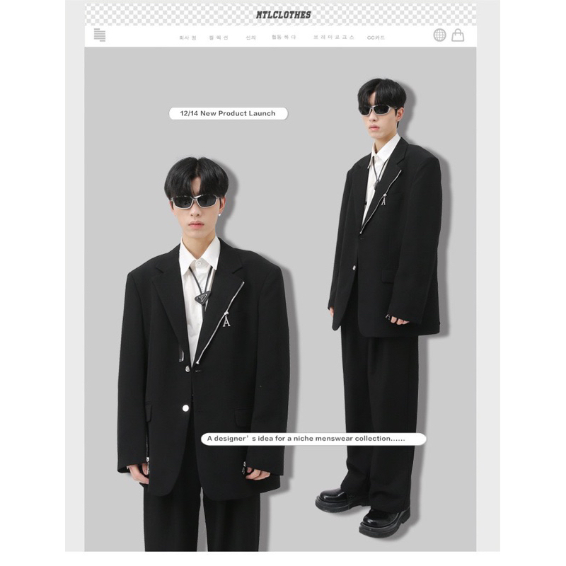 Áo Blazer Nam Nữ From Rộng Dáng Unisex, Thời Trang Hàn Quốc