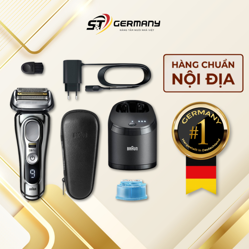 Máy cạo râu BRAUN serie 9 Pro Premium 9486cc model 2023 Nội Địa Đức, Tông đơ cạo râu cao cấp GermanySnT HCM 440056