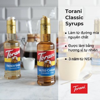 (SIZE NHỎ) Siro Pha Chế Torani Classic Syrup 375ml Mỹ