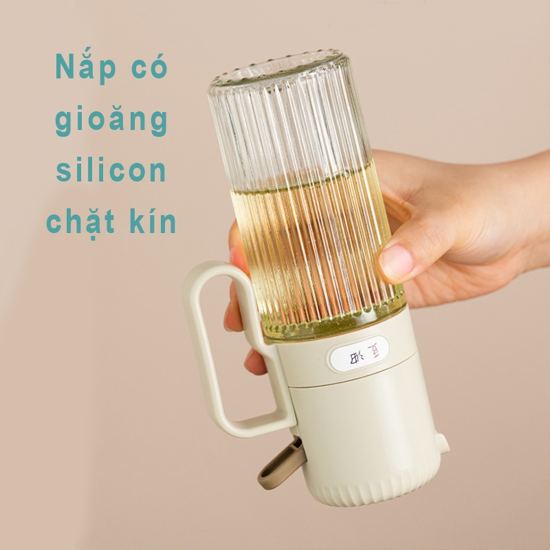 Bình xịt dầu ăn phun sương thủy tinh cao cấp 250ml dùng cho nồi chiên không dầu, đồ nướng