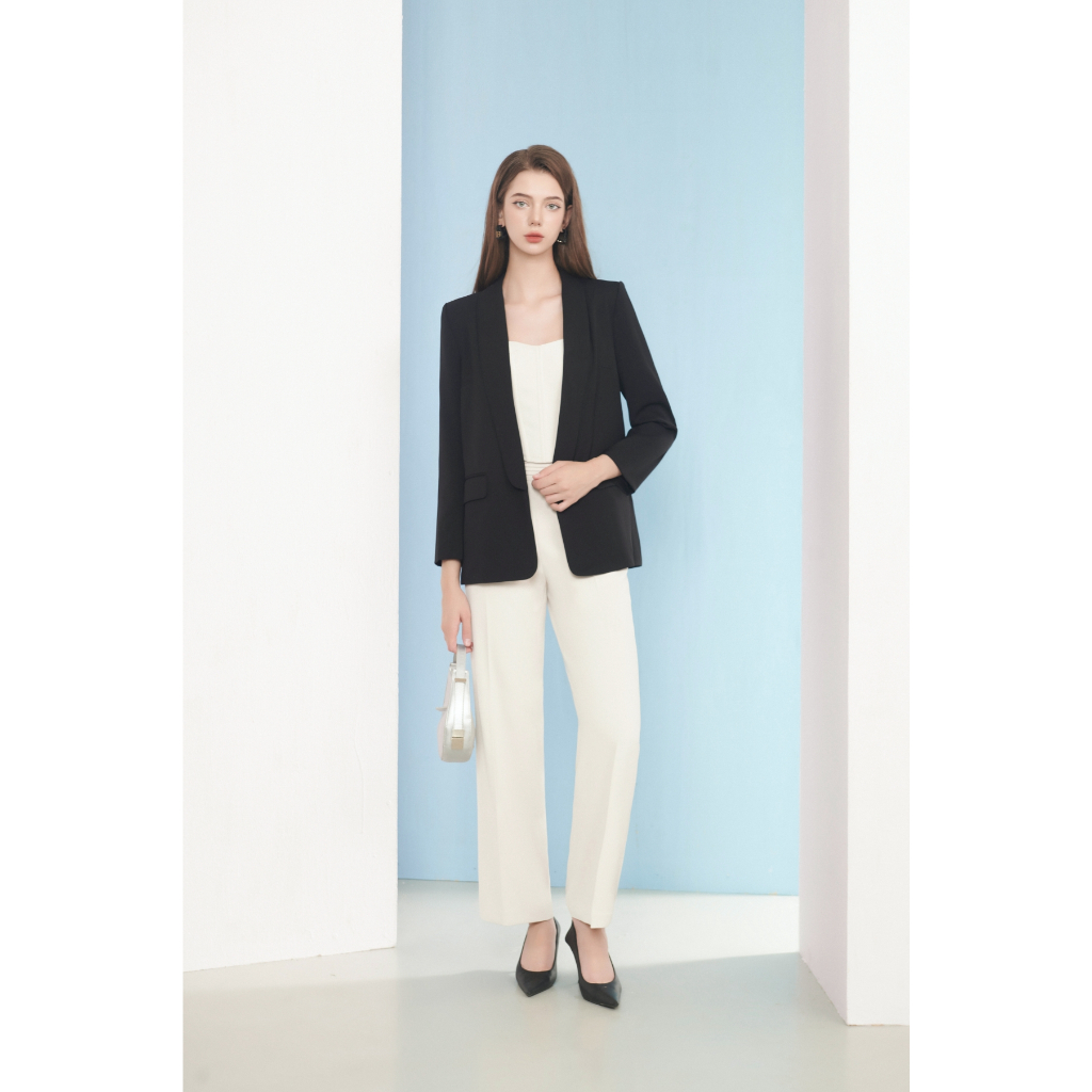 Áo Vest Cổ Sam Dài Tay Thời Trang Thanh Lịch by LEMIA Design - 23AV146