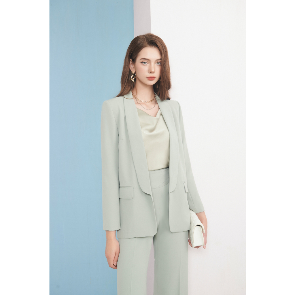 Áo Vest Cổ Sam Dài Tay Thời Trang Thanh Lịch by LEMIA Design - 23AV146