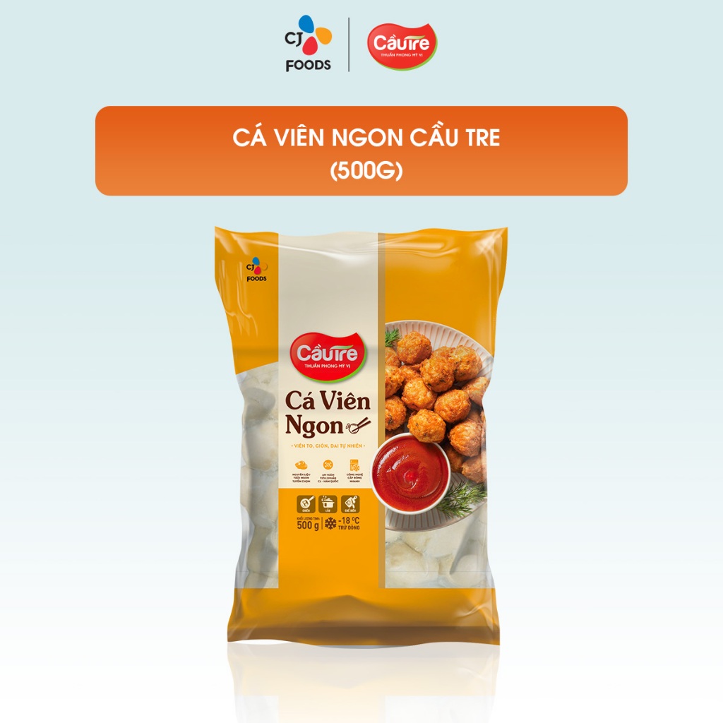 [HCM] Cá viên Cầu Tre 500g - Loại ngon (Cá viên thả lẩu, cá viên chiên)