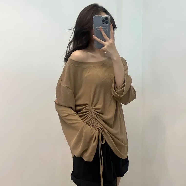 Áo Thun Giấy Dây Rút Hông Kèm Áo Quây Mh028