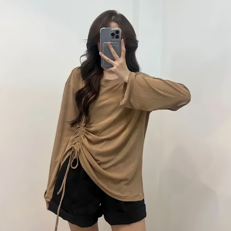 Áo Thun Giấy Dây Rút Hông Kèm Áo Quây Mh028