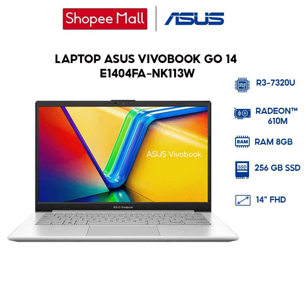 Laptop ASUS VivoBook Go 14 E1404FA-NK113W R3-7320U | 8GB | 256GB | 14' FHD | Win 11 | BigBuy360 - bigbuy360.vn