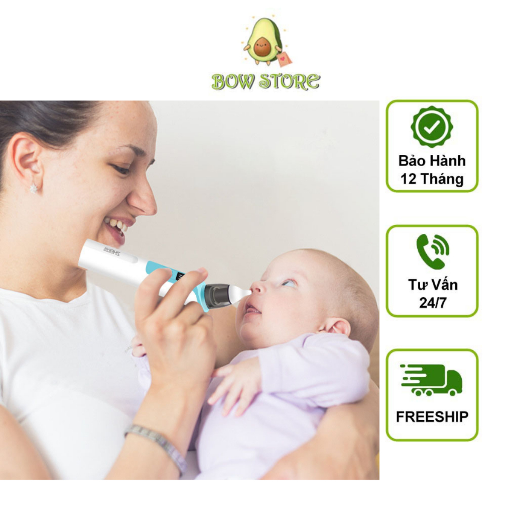 Máy Hút Mũi Cho Bé Sơ Sinh Cầm Tay Cao Cấp  Dụng Cụ Hút Mũi Cho Bé An Toàn Không Đau Tổn Thương Cho Trẻ Hút Mũi Cho Trẻ