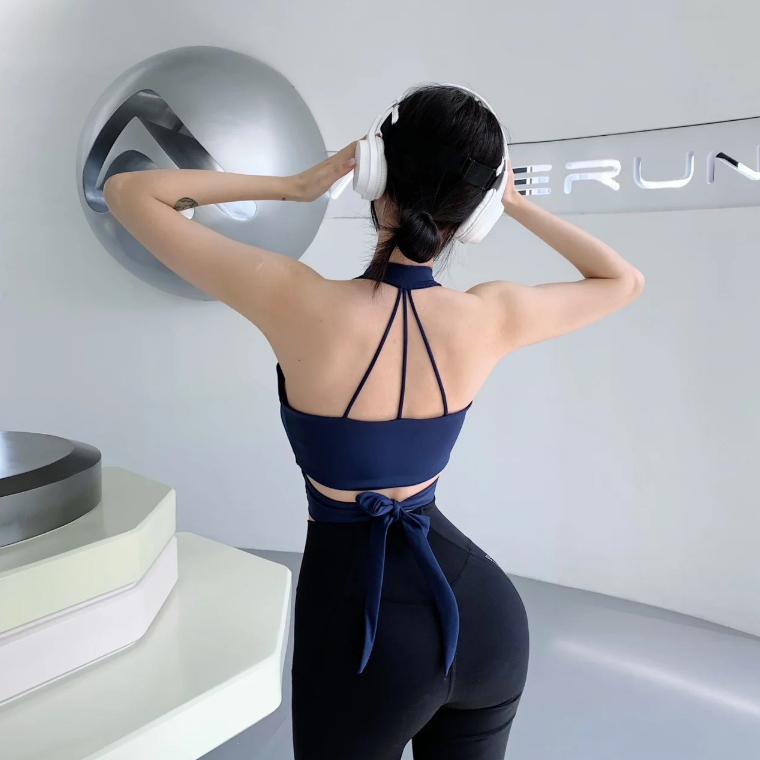 Áo bra cột nơ Quảng Châu cao cấp - Chất thun lulu co giãn - Điều chỉnh được kích cỡ