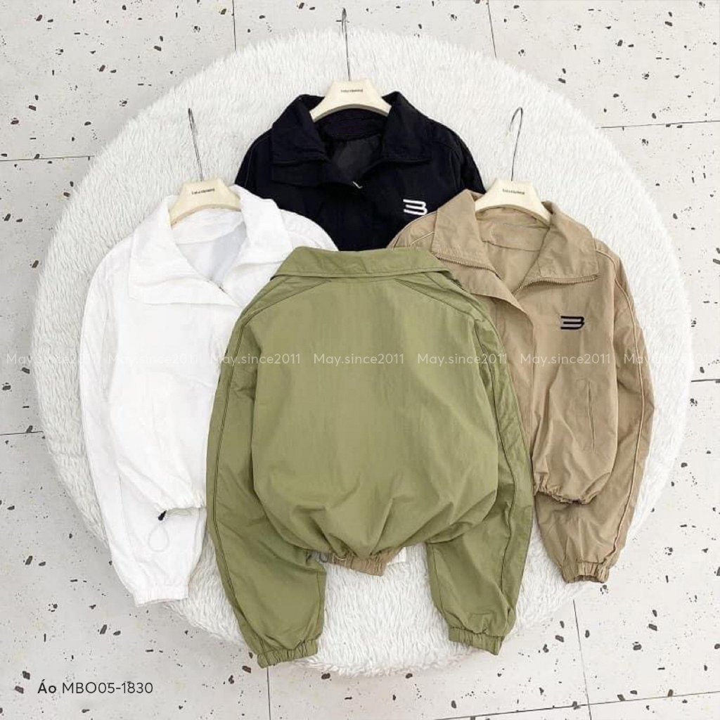 Áo Khoác Gió MAY.SINCE2011 Thêu Ngực Chất Mềm, Nhẹ MBO05-1830