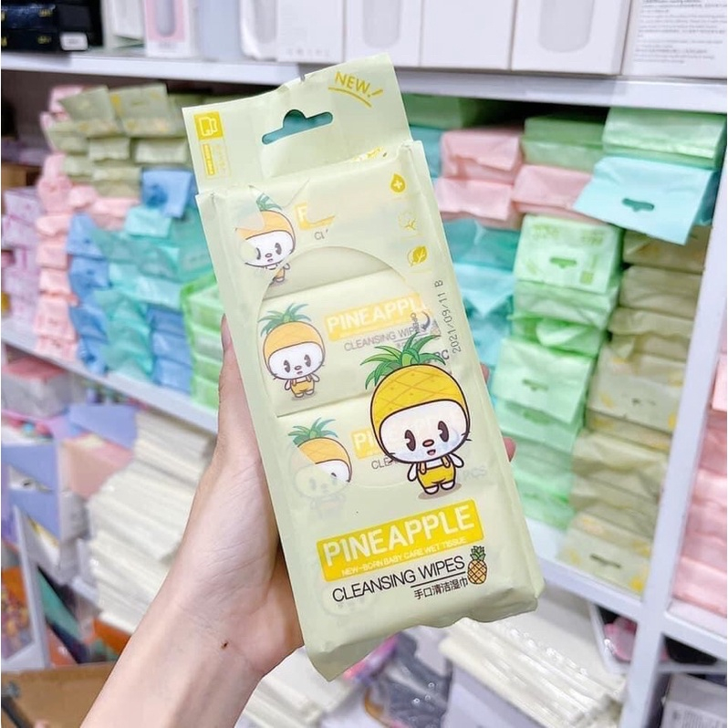 Khăn Ướt Mini Bỏ Túi Tiện Lợi - Khăn giấy ướt mini không mùi